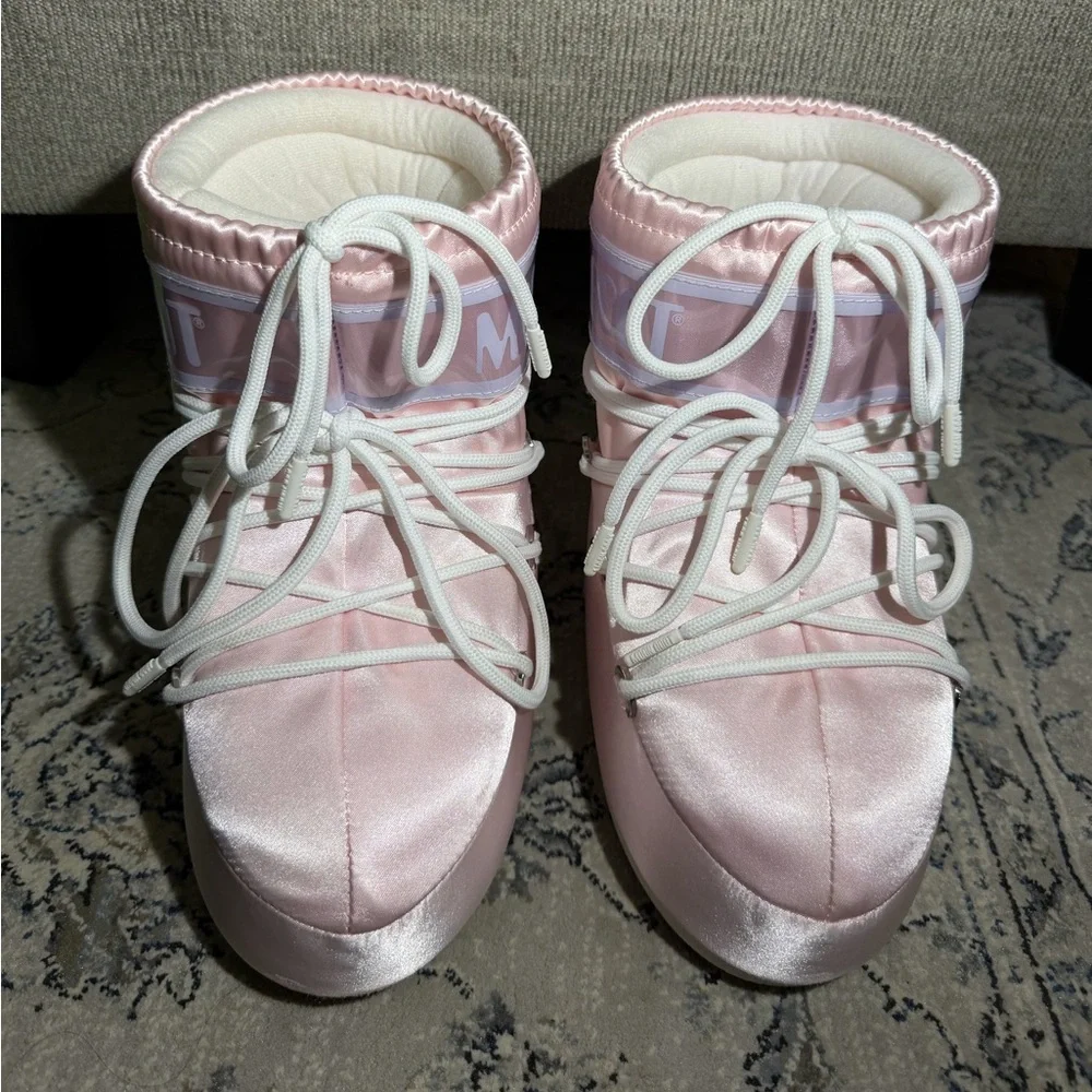 Moon Boot Icon Low Rose Pearly Boots Rose